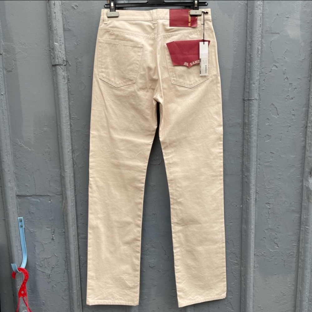Jil Sander High Waisted Straight Leg Jeans